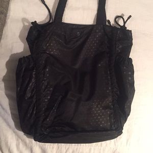 Lululemon black workout gym tote